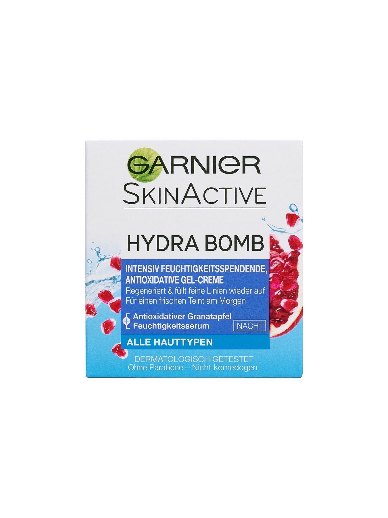 Antioxidative-Gel-Creme-Hydra-Bomb-50ml-Vorderseite-Verpackung-Garnier-Deutschland-gr